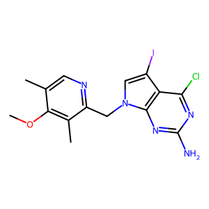 CAS: 911397-54-1 | OR86913 | 4-Chloro-5-iodo-7-((4-methoxy-3,5-dimethylpyridin-2-yl)methyl)-7H-pyrrolo[2,3-d]pyrimidin-2-amine