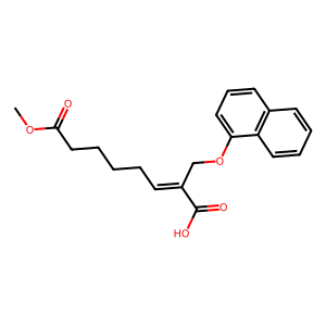 CAS: 936221-69-1 | OR87296 | (E)-8-Methoxy-2-((naphthalen-1-yloxy)methyl)-8-oxooct-2-enoic acid