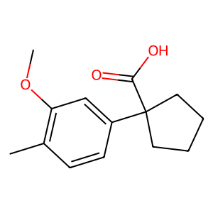 CAS: 923172-11-6 | OR87674 | 1-(3-Methoxy-4-methylphenyl)cyclopentane-1-carboxylic acid