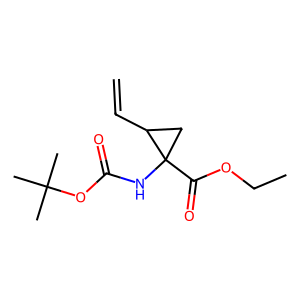 CAS: 681807-59-0 | OR87799 | Ethyl 1-((tert-butoxycarbonyl)amino)-2-vinylcyclopropanecarboxylate