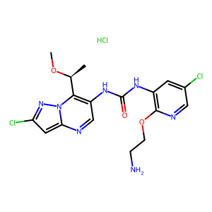 CAS: 2225148-34-3 | OR88091 | (S)-1-(2-(2-Aminoethoxy)-5-chloropyridin-3-yl)-3-(2-chloro-7-(1-methoxyethyl)pyrazolo[1,5-a]pyrimidin-6-yl)urea hydrochloride