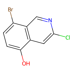 CAS: 2660256-28-8 | OR88307 | 8-Bromo-3-chloroisoquinolin-5-ol