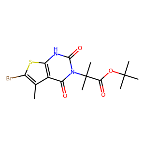 CAS: 1434643-33-0 | OR88642 | tert-Butyl 2-(6-bromo-5-methyl-2,4-dioxo-1,4-dihydrothieno[2,3-d]pyrimidin-3(2H)-yl)-2-methylpropanoate
