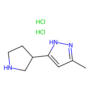 CAS: 2173135-19-6 | OR89068 | 3-Methyl-5-(pyrrolidin-3-yl)-1H-pyrazole dihydrochloride