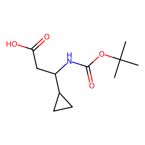 CAS: 683218-80-6 | OR90781 | 3-((tert-Butoxycarbonyl)amino)-3-cyclopropylpropanoic acid