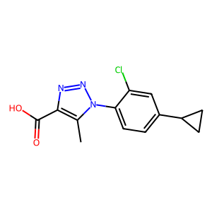 CAS: 1824708-16-8 | OR90848 | 1-(2-Chloro-4-cyclopropylphenyl)-5-methyl-1H-1,2,3-triazole-4-carboxylic acid
