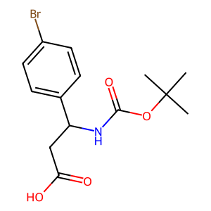 CAS: 282524-86-1 | OR91936 | 3-(4-Bromophenyl)-3-((tert-butoxycarbonyl)amino)propanoic acid