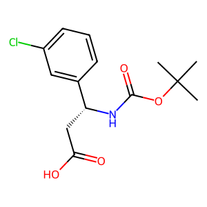 CAS: 500789-06-0 | OR92021 | (R)-3-((tert-Butoxycarbonyl)amino)-3-(3-chlorophenyl)propanoic acid
