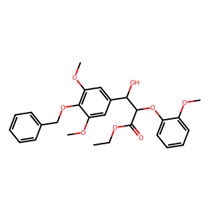 CAS: 151541-15-0 | OR92183 | Ethyl 3-(4-(benzyloxy)-3,5-dimethoxyphenyl)-3-hydroxy-2-(2-methoxyphenoxy)propanoate