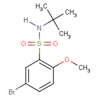 CAS:871269-15-7 | OR9403 | 5-Bromo-N-tert-butyl-2-methoxybenzenesulphonamide