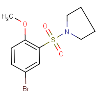 CAS: 691381-10-9 | OR9407 | 4-Bromo-2-(pyrrolidin-1-ylsulphonyl)anisole