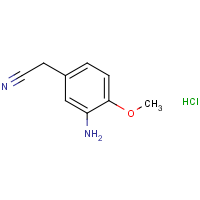 CAS:857544-25-3 | OR942036 | (3-Amino-4-methoxy-phenyl)-acetonitrile hydrochloride