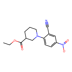 CAS: 731793-03-6 | OR95090 | Ethyl 1-(2-cyano-4-nitrophenyl)piperidine-3-carboxylate