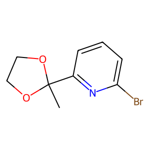 CAS: 49669-14-9 | OR95301 | 2-Bromo-6-(2-methyl-1,3-dioxolan-2-yl)pyridine
