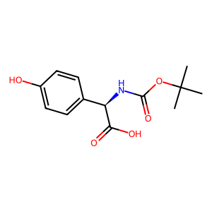 CAS: 27460-85-1 | OR95634 | (R)-2-((tert-Butoxycarbonyl)amino)-2-(4-hydroxyphenyl)acetic acid