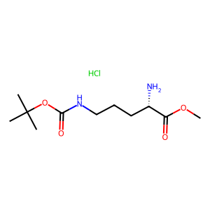 CAS: 2480-96-8 | OR95639 | Methyl (S)-2-amino-5-((tert-butoxycarbonyl)amino)pentanoate hydrochloride