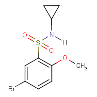 CAS:1000339-35-4 | OR9570 | 5-Bromo-N-cyclopropyl-2-methoxybenzenesulphonamide