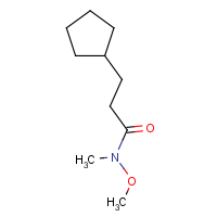 CAS:1221341-52-1 | OR959871 | 3-Cyclopentyl-N-methoxy-N-methylpropanamide