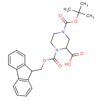 CAS:183742-23-6 | OR9609 | 2-Piperazinecarboxylic acid, N1-FMOC protected, N4-BOC protected
