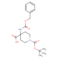 CAS:288154-16-5 | OR965510 | 4-(Cbz-amino)-1-Boc-piperidine-4-carboxylic acid