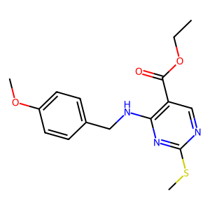 CAS: 211230-35-2 | OR96673 | Ethyl 4-((4-methoxybenzyl)amino)-2-(methylthio)pyrimidine-5-carboxylate