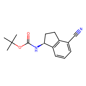 CAS: 1306763-31-4 | OR96686 | tert-Butyl N-[(1S)-4-cyano-2,3-dihydro-1H-inden-1-yl]carbamate