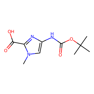 CAS: 128293-64-1 | OR96820 | 4-((tert-Butoxycarbonyl)amino)-1-methyl-1H-imidazole-2-carboxylic acid