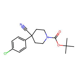 CAS:218451-34-4 | OR97134 | tert-Butyl 4-(4-chlorophenyl)-4-cyanopiperidine-1-carboxylate