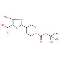 CAS: 216955-61-2 | OR9718 | 2-[1-(tert-Butoxycarbonyl)piperidin-4-yl]-4-methyl-1,3-thiazole-5-carboxylic acid