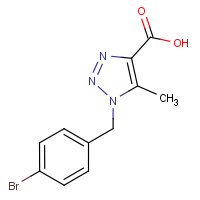 CAS: 845885-94-1 | OR9733 | 1-(4-Bromobenzyl)-5-methyl-1H-1,2,3-triazole-4-carboxylic acid