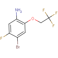CAS: 1602345-75-4 | PC01490 | 4-Bromo-5-fluoro-2-(2,2,2-trifluoroethoxy)aniline