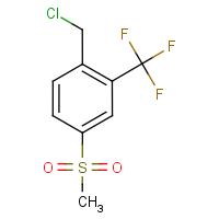CAS:1086389-83-4 | PC01644 | 4-(Methylsulphonyl)-2-(trifluoromethyl)benzyl chloride