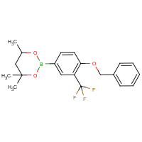 CAS:2096995-52-5 | PC01667 | 4-(Benzyloxy)-3-(trifluoromethyl)benzeneboronic acid, hexylene glycol ester
