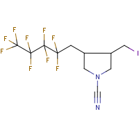 CAS:231285-91-9 | PC0567 | N-Cyano-3-(iodomethyl)-4-(1H,1H-nonafluoropentyl)pyrrolidine
