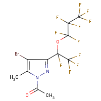CAS:231301-30-7 | PC0607 | 1-Acetyl-4-bromo-3(5)-[1-heptafluoropropoxy)tetrafluoroethyl]-5(3)-methylpyrazole