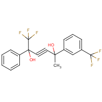 CAS:231953-32-5 | PC0825 | 2-[3-(Trifluoromethyl)phenyl]-5-phenyl-6,6,6-trifluorohex-3-yne-2,5-diol