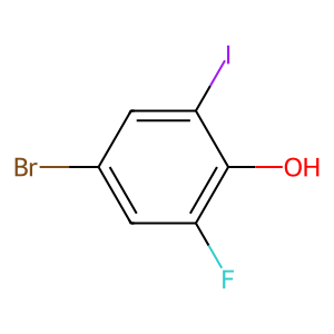 CAS: 1228093-50-2 | PC100032 | 4-Bromo-2-fluoro-6-iodophenol