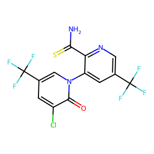 CAS:  | PC1002202 | 3-Chloro-2-oxo-5,5'-bis(trifluoromethyl)-2H-1,3'-bipyridine-2'-carbothioamide