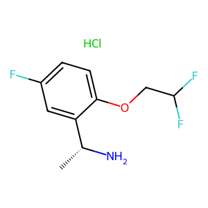 CAS: 2512190-47-3 | PC1003173 | (R)-1-(2-(2,2-Difluoroethoxy)-5-fluorophenyl)ethan-1-amine hydrochloride
