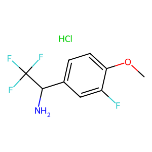 CAS: 1803606-55-4 | PC1003535 | 2,2,2-Trifluoro-1-(3-fluoro-4-methoxyphenyl)ethan-1-amine hydrochloride
