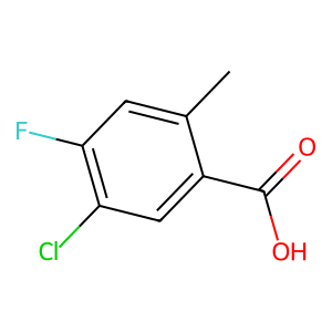 CAS: 1427445-40-6 | PC1003827 | 5-Chloro-4-fluoro-2-methylbenzoic acid