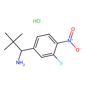 CAS: 2703752-48-9 | PC1003898 | 1-(3-Fluoro-4-nitrophenyl)-2,2-dimethylpropan-1-amine hydrochloride