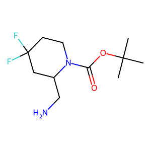 CAS: 1259011-99-8 | PC1004089 | tert-Butyl 2-(aminomethyl)-4,4-difluoropiperidine-1-carboxylate