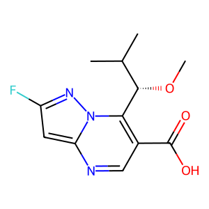 CAS: 2097854-07-2 | PC1004191 | (S)-2-Fluoro-7-(1-methoxy-2-methylpropyl)pyrazolo[1,5-a]pyrimidine-6-carboxylic acid