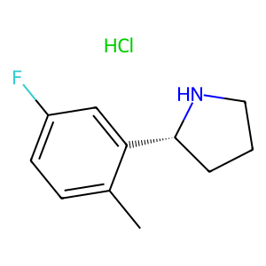 CAS: 1381929-21-0 | PC1004443 | (R)-2-(5-Fluoro-2-methylphenyl)pyrrolidine hydrochloride