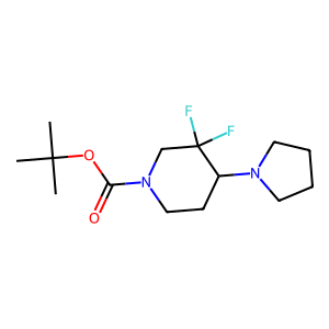 CAS: 1686139-26-3 | PC1004850 | tert-Butyl 3,3-difluoro-4-(pyrrolidin-1-yl)piperidine-1-carboxylate
