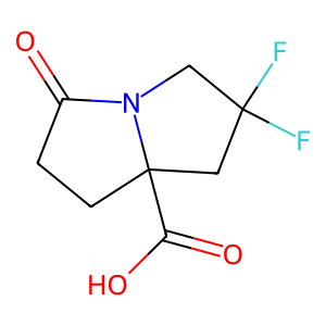 CAS: 2757082-97-4 | PC1005022 | 2,2-Difluoro-5-oxohexahydro-1H-pyrrolizine-7a-carboxylic acid