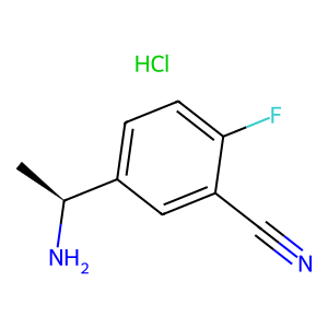 CAS: 2702419-81-4 | PC1005089 | (S)-5-(1-Aminoethyl)-2-fluorobenzonitrile hydrochloride