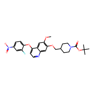CAS: 849217-45-4 | PC1005097 | tert-Butyl 4-(((4-(2-fluoro-4-nitrophenoxy)-6-methoxyquinolin-7-yl)oxy)methyl)piperidine-1-carboxylate