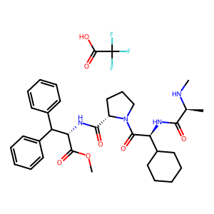 CAS: 3029247-63-7 | PC1005365 | Methyl (S)-2-((S)-1-((S)-2-cyclohexyl-2-((S)-2-(methylamino)propanamido)acetyl)pyrrolidine-2-carboxamido)-3,3-diphenylpropanoate 2,2,2-trifluoroacetate
